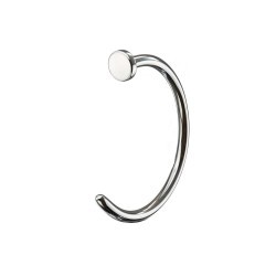 Титановое кольцо-нострила для носа, hoop, 1,0×10 мм