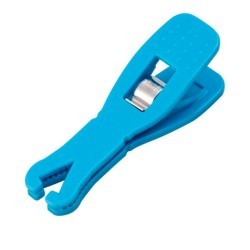 Зажим для пирсинга пластиковый #2 blue