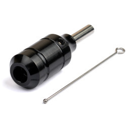 Модульний тримач чорний 25 мм з штовхачем