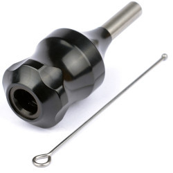 Модульний тримач чорний 30 мм з штовхачем