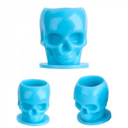 Емкости для пигментов череп синий