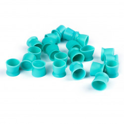 Емкости силиконовые бирюзовые 14 мм (100 шт)