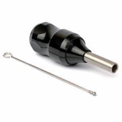 Тату держатель с толкателем 25 мм чёрный