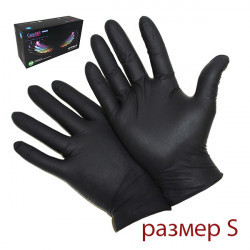 Упаковка перчаток Care365 S (черные 100 пар)