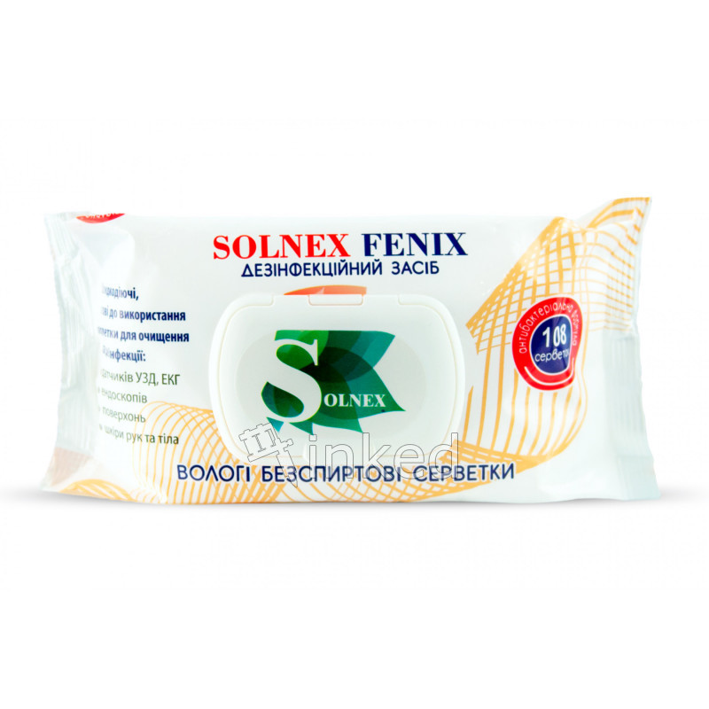 Салфетки дезинфекционные бесспиртовые SOLNEX FENIX, 108 шт купить в ...
