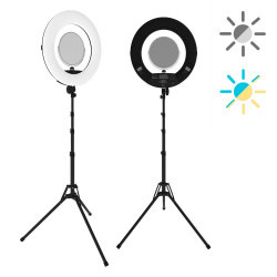 Кільцева лампа ringO Bi color (black)